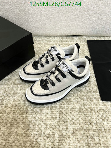 Chanel Women's Stylish Cowhide Lace-Up Sneakers - Comfortable & Chic Footwear