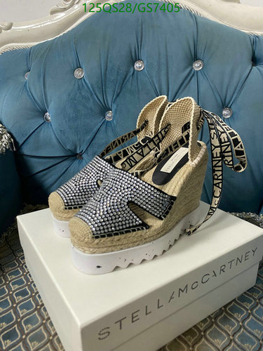 Stella McCartney Women's Espadrille Wedges with Crystal Embellishments