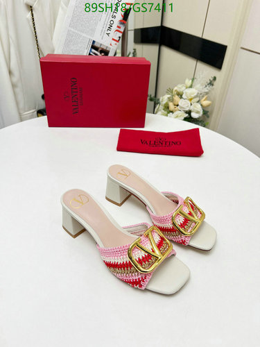 Valentino Garavani Women's Block Heel Sandals with VLogo Signature