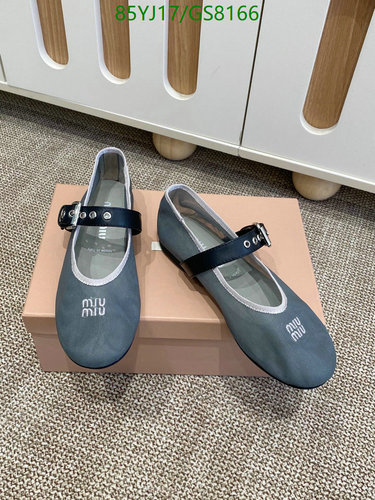 Miu Miu Women's Sheepskin Ballet Flats with Strap - EU35-40