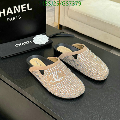 Chanel Women's Sheepskin Crystal Embellished Mules - Luxurious Comfort