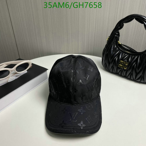 Louis Vuitton Stylish Black Monogram Baseball Cap for Everyday Wear