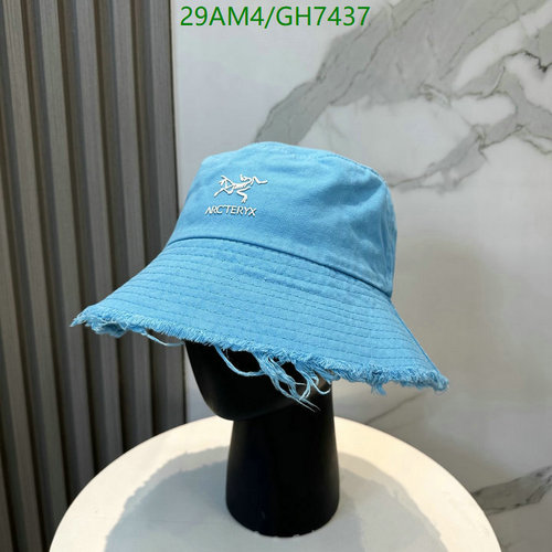 ARCTERYX Casual Frayed Denim Bucket Hat - Stylish & Breathable Outdoor Cap