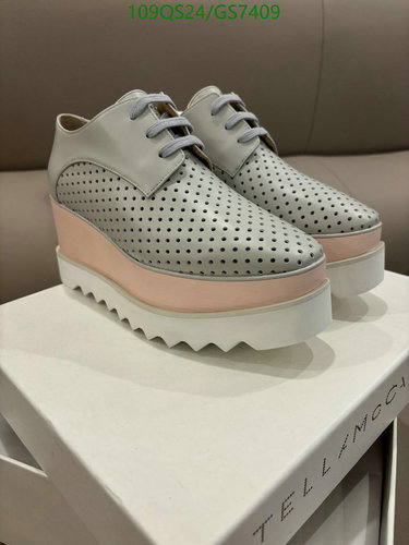 Stella McCartney Women's Perforated Wedge Platform Shoes - Sheepskin Comfort