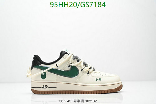 Nike Bape Air Force 1 Low: Unisex Genuine Leather Sneakers for Stylish Comfort