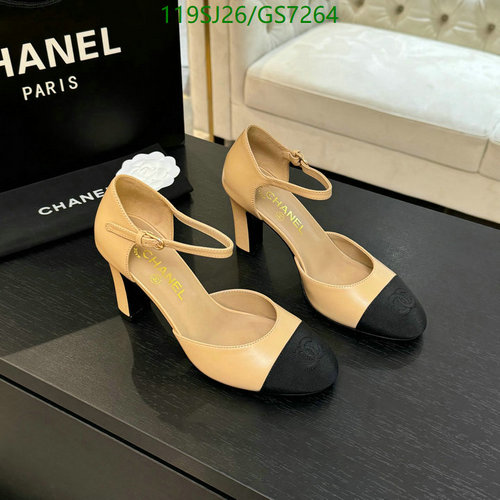 Chanel Women's Slingback Pumps - Beige & Black Leather Heels - 8CM Heel
