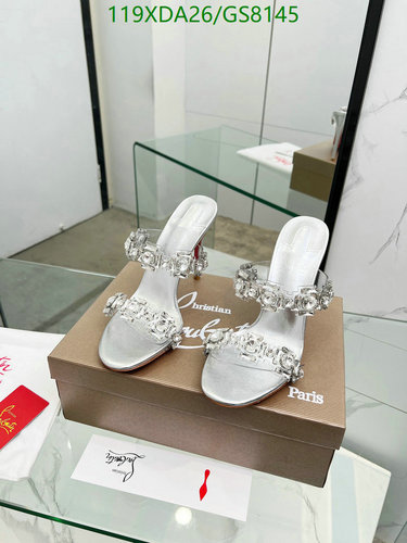 Christian Louboutin Women's Embellished Sheepskin Leather Sole Heels