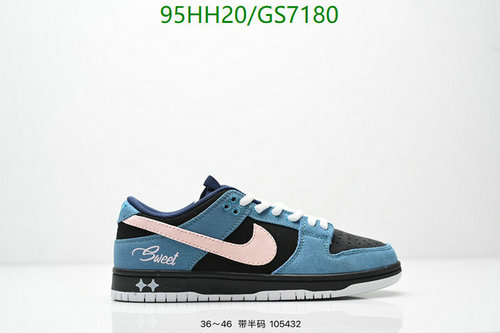 Nike Dunk Low Sweet Black Pink Blue Unisex Sneakers - Comfortable & Stylish