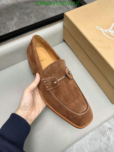 Christian Louboutin Men's Loafers - Premium Cowhide & Leather Sole Shoes