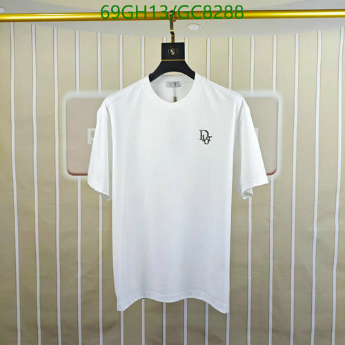 Dior White Cotton T-Shirt with Embroidered Logo - Sizes S to 3XL Available