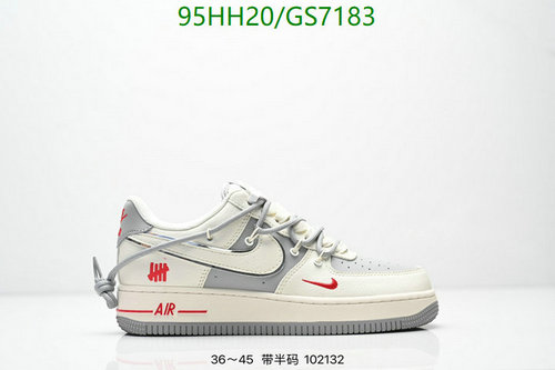 Nike Air Force 1 Low x Undefeated: Premium Leather Sneakers for Unisex