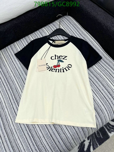 Valentino Chez Valentino Cherry Print Cotton Raglan T-Shirt