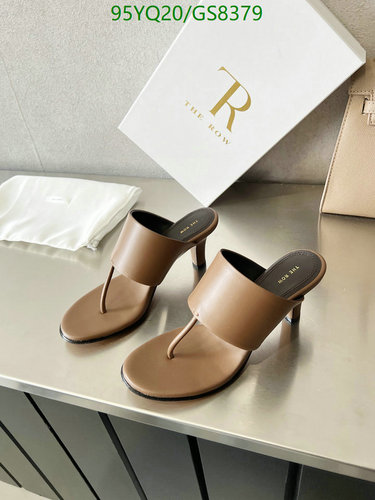 The Row Women's Minimalist Thong Heeled Sandals - Elegant Leather Mules