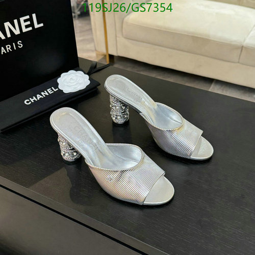 Chanel Women's Silver Mules with Embellished Heels - Cowhide & Sheepskin