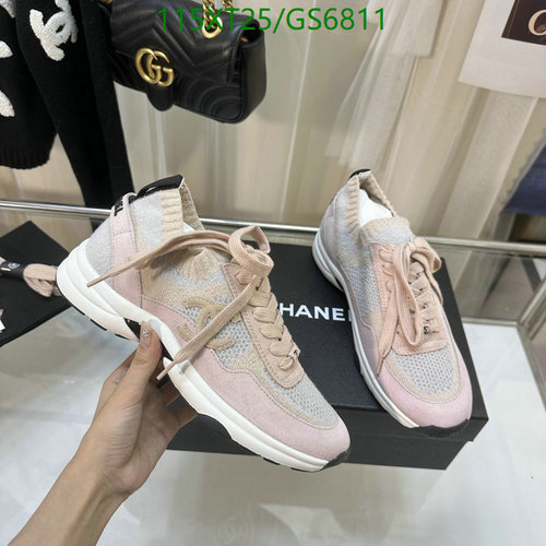 Chanel Women's Pink Knit & Suede Sneakers - EU 35-41