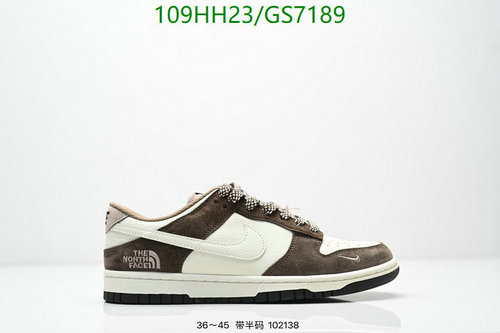 Nike Dunk Low x The North Face: Unisex Genuine Leather Sneakers