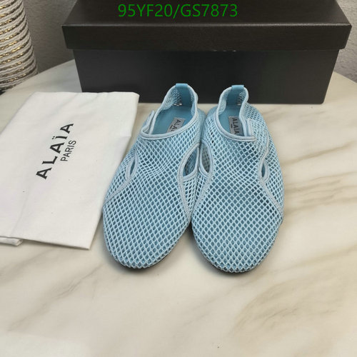 ALAIA Women's Mesh Ballet Flats - Breathable Sheepskin Comfort Blue