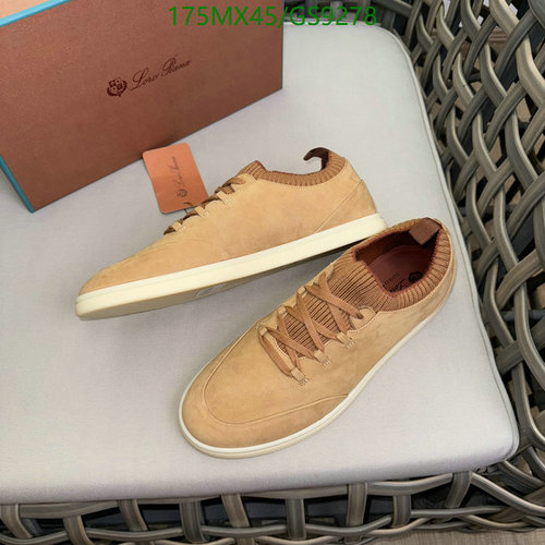 Loro Piana Men's Italian Crafted Beige Cowhide Leather Lace-Up Shoes