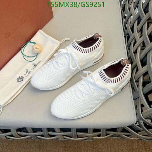 Loro Piana Men's White Knit Sneakers - Cowhide & Wool Blend Comfort