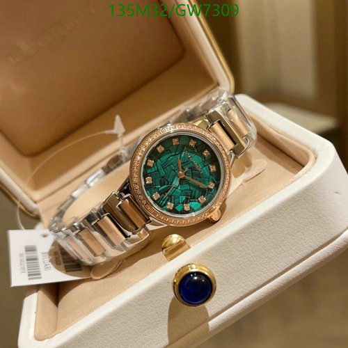 Bulgari Malachite Dial Two-Tone Ladies Watch - Exquisite Quartz Movement, 30mm