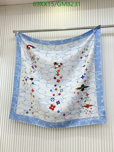 Louis Vuitton Silk Square Scarf, 90x90cm - Stylish Designer Neck Scarf