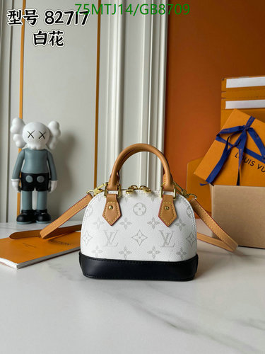 Louis Vuitton Alma BB Tote Bag - Elegant Coated Canvas & Leather Handbag