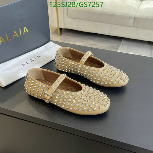 ALAIA Women's Studded Mary Jane Flats - Genuine Sheepskin & Cowhide Leather
