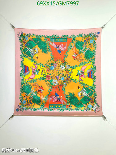 Gucci Pink Flora & Fauna Silk Scarf 90x90cm - Luxurious Equestrian Print