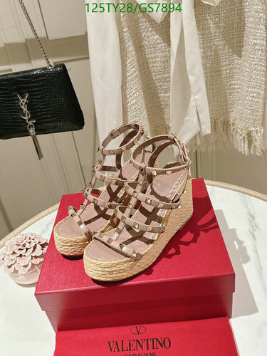 Valentino Garavani Rockstud Wedge Espadrille Sandals - 10CM Heel, EU35-41