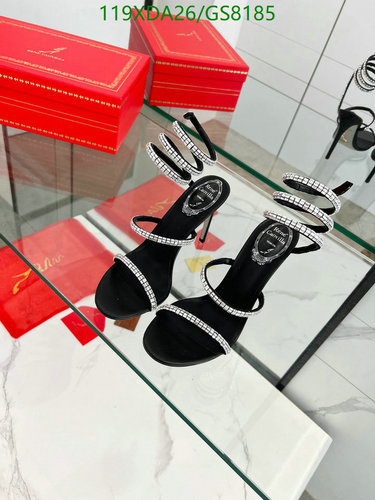 Rene Caovilla Cleo Crystal-Embellished Heeled Sandals - Sheepskin & Leather