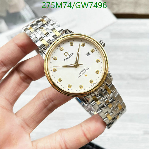 Omega Co-Axial Chronometer Watch with Diamond Accents - Two-Tone Stainless Steel