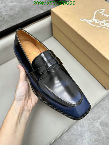 Christian Louboutin Men's Elegant Penny Loafers - Cowhide & Leather Sole