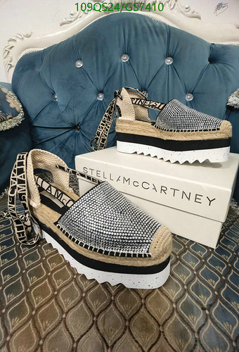 Stella McCartney Women's Embellished Sheepskin Espadrille Platform Shoes