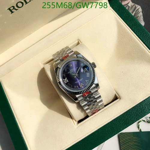 Rolex Oyster Perpetual Datejust 36mm Automatic Watch with Purple Dial