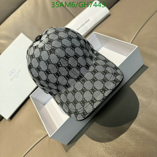 Balenciaga BB Monogram Baseball Cap - Stylish & Adjustable Cotton Blend Hat