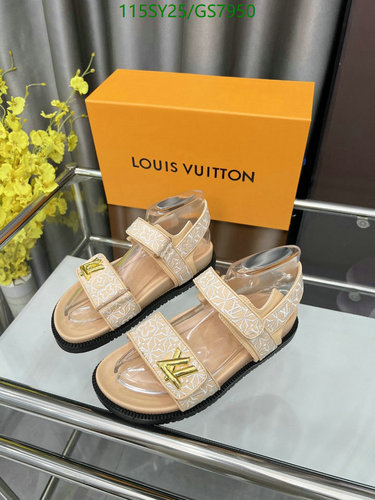 Louis Vuitton Women's Monogram Embossed Leather Sandals - EU 35-42