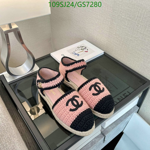 Chanel Women's Pink & Black Crochet Espadrille Sandals - Comfortable & Stylish