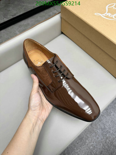 Christian Louboutin Men's Oxford Dress Shoes - Luxurious Cowhide & Patent Leather