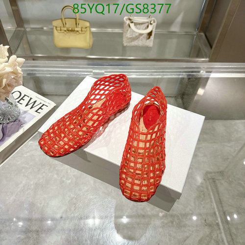 The Row Women's Woven Mesh Flats - Comfortable & Stylish Red Jelly Shoes