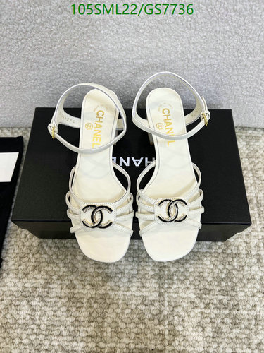 Chanel Women's Elegant Sheepskin Leather Sandals with 4CM Heel