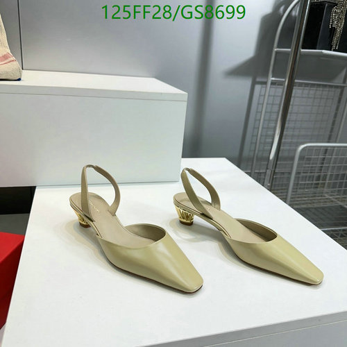 Elegant Ferragamo Women's Slingback Pumps - Square Toe Low Heel Shoes