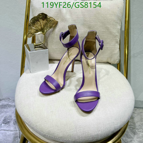 Gianvito Rossi Women's Purple Ankle Strap Stilettos - Elegant High Heel Sandals