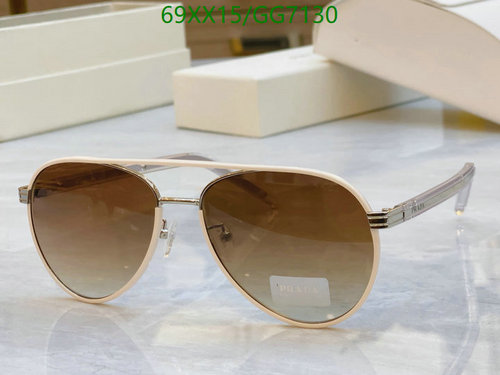 Prada Aviator Sunglasses for Women - Stylish UV Protection Eyewear