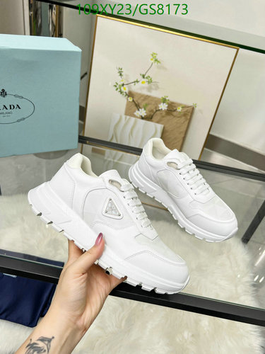 Prada Women's Comfort Sheepskin & Cowhide Sneakers - Stylish White EU 35-46