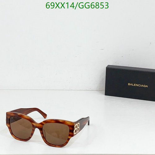Balenciaga Women's Tortoiseshell BB Logo Square Sunglasses