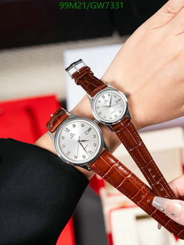 Classic Couple's Quartz Watches - Stainless Steel & Leather Strap