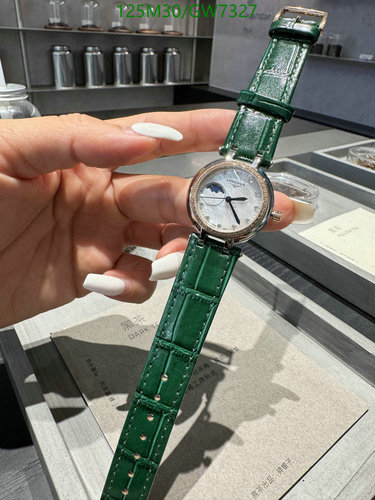 Longines Elegant 30.5mm Quartz Moonphase Watch - Green Leather Strap