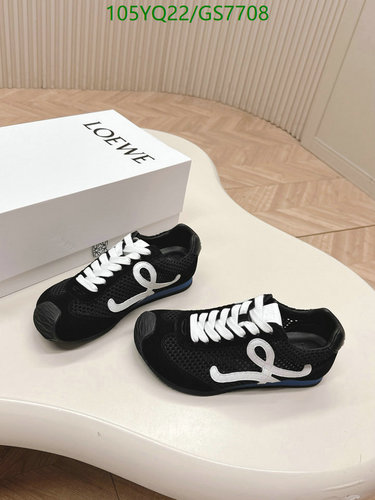 Loewe Women's Flow Runner Sneakers - Black Mesh & Suede Lightweight Trainers