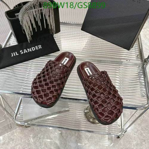 JIL SANDER Women's Woven Sheepskin Mules - Comfortable Slip-On Sandals