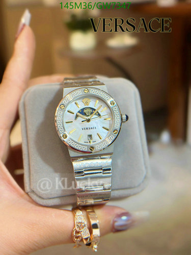 Versace Medusa Moon Phase Watch - 38mm Stainless Steel Quartz Movement